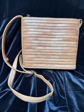AMERICAN ANGEL Genuine Leather Brown Handbag